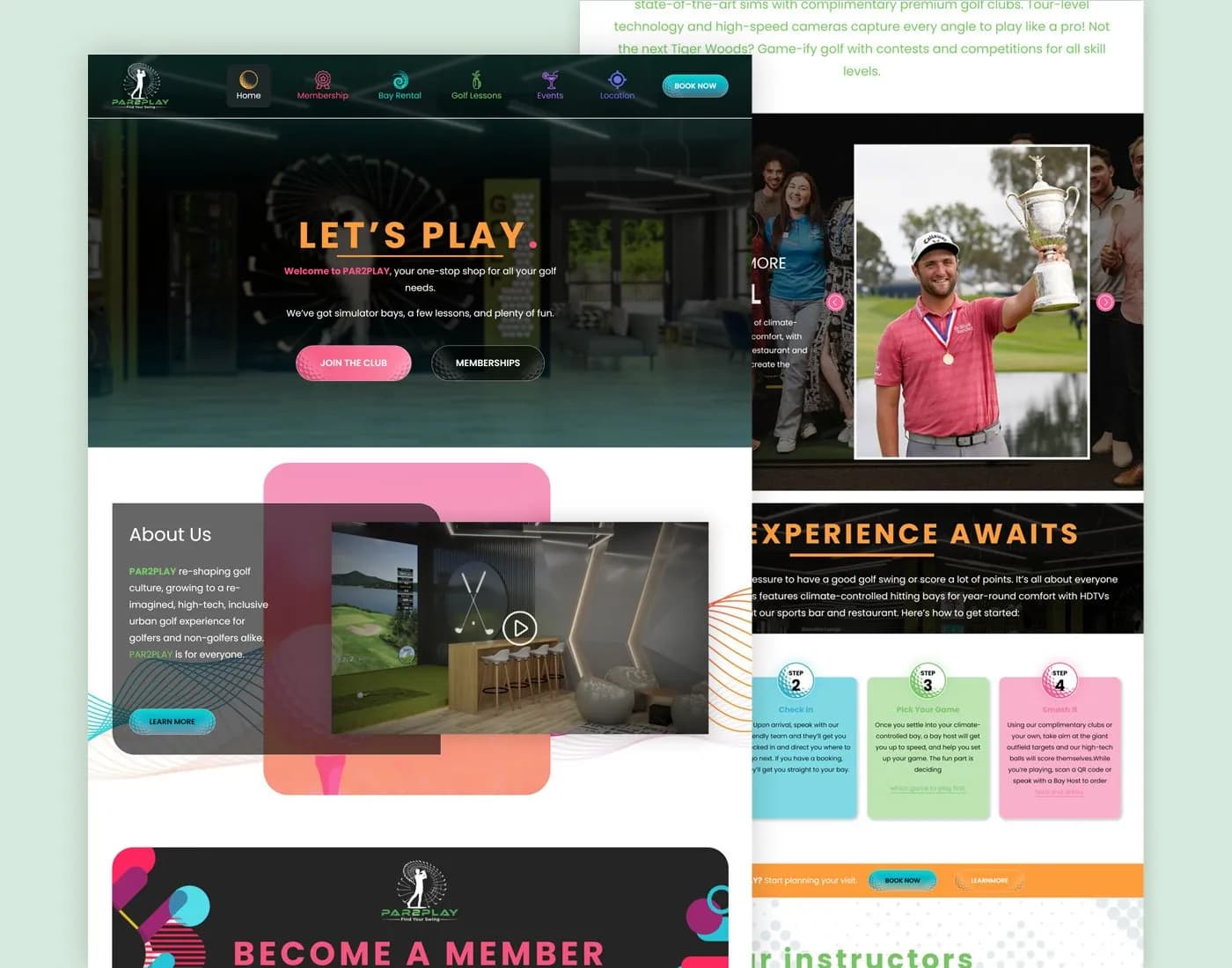Par2Play website designed and developed by Webyant